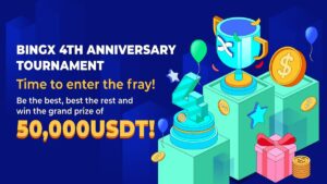 BingX celebrates its 4-year anniversary with four weeks of rewards worth more than 200,000 USDT!