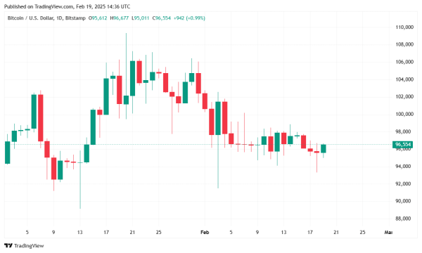 Bitcoin Holds Steady Near $96.5K as Market Weighs Competing Forces