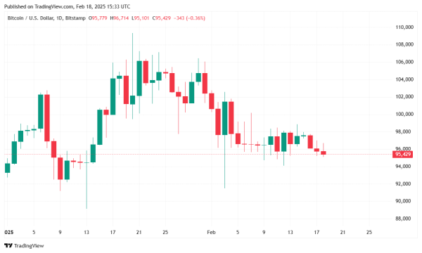 Bitcoin Slips Below $96K as Market Sees Increased Trading Activity