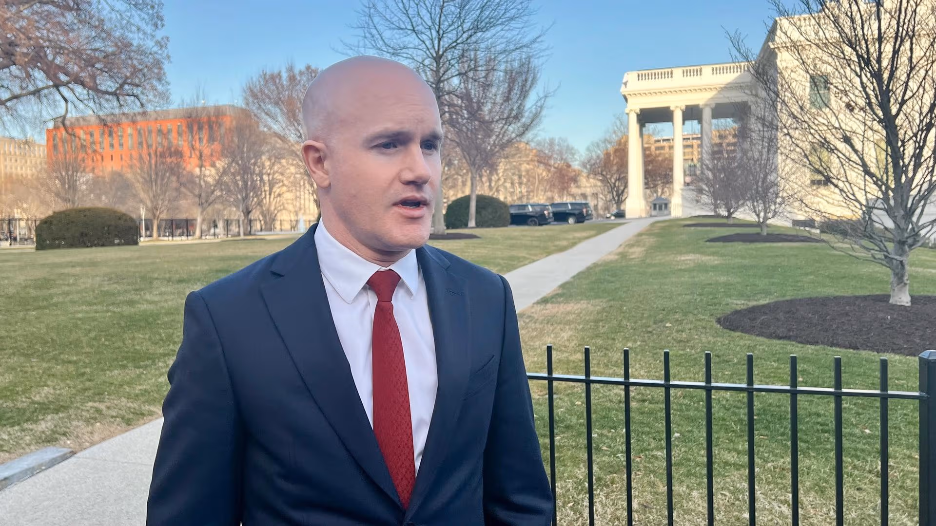 Coinbase CEO Brian Armstrong at the White House