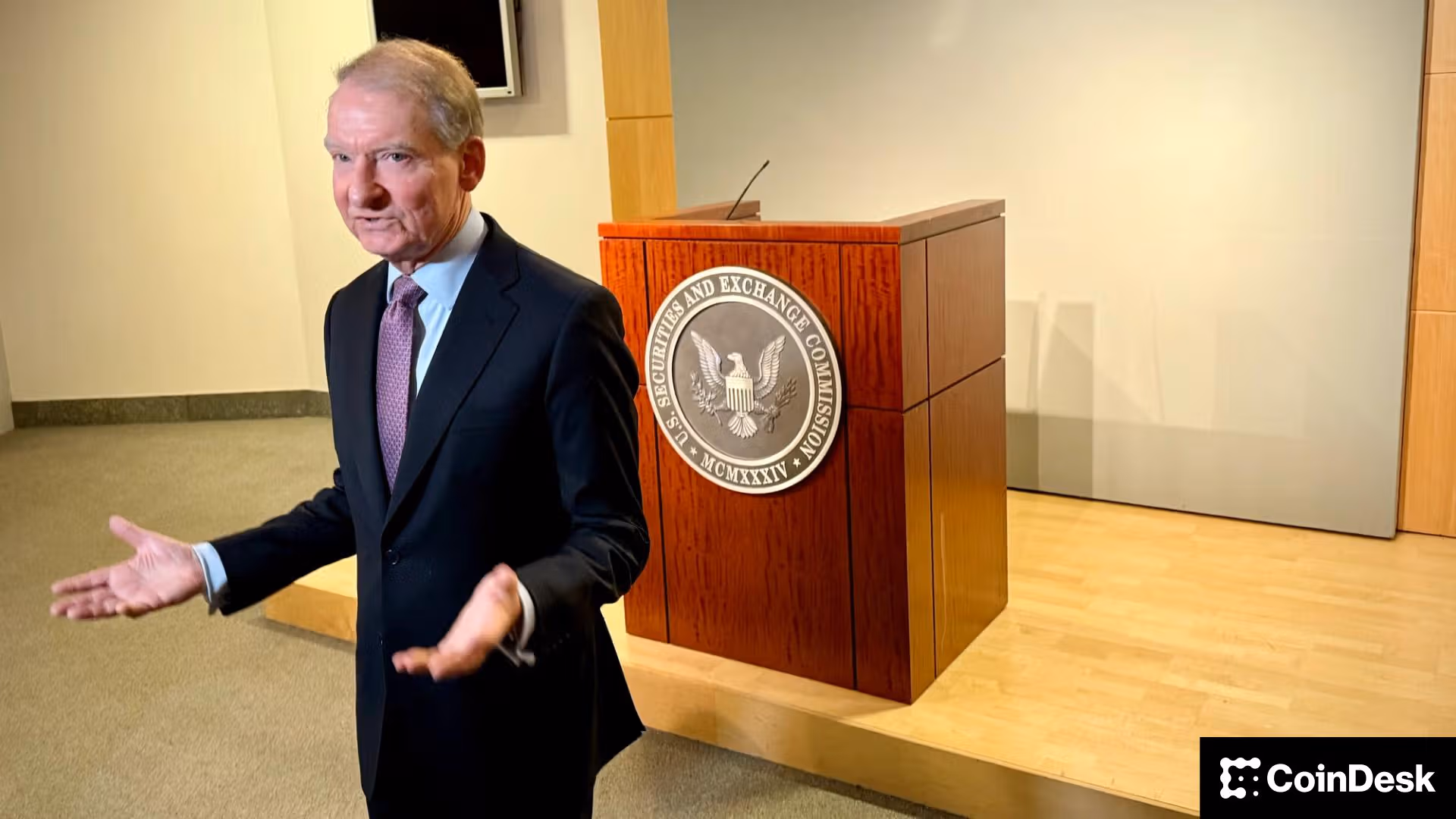 U.S. Securities and Exchange Commission Chairman Paul Atkins (Jesse Hamilton/CoinDesk)