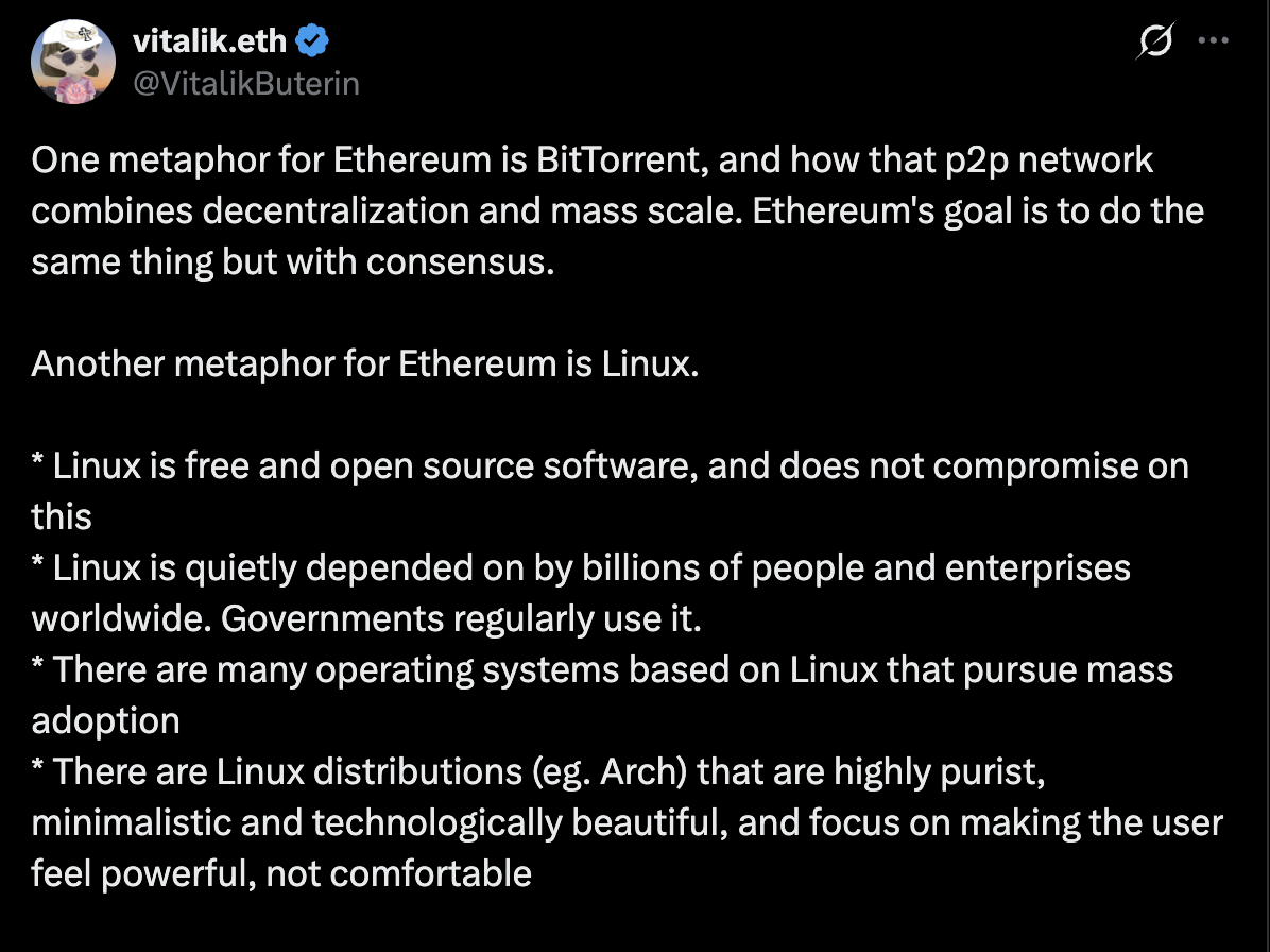 Buterin: Ethereum ist das Linux für das offene Internet des Wertes 7